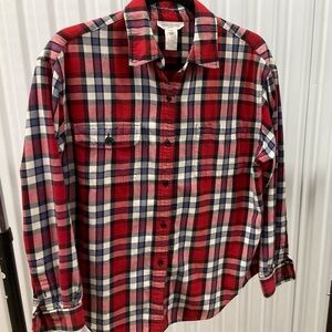 Jones New York Red and Blue Plaid Men's Shirt